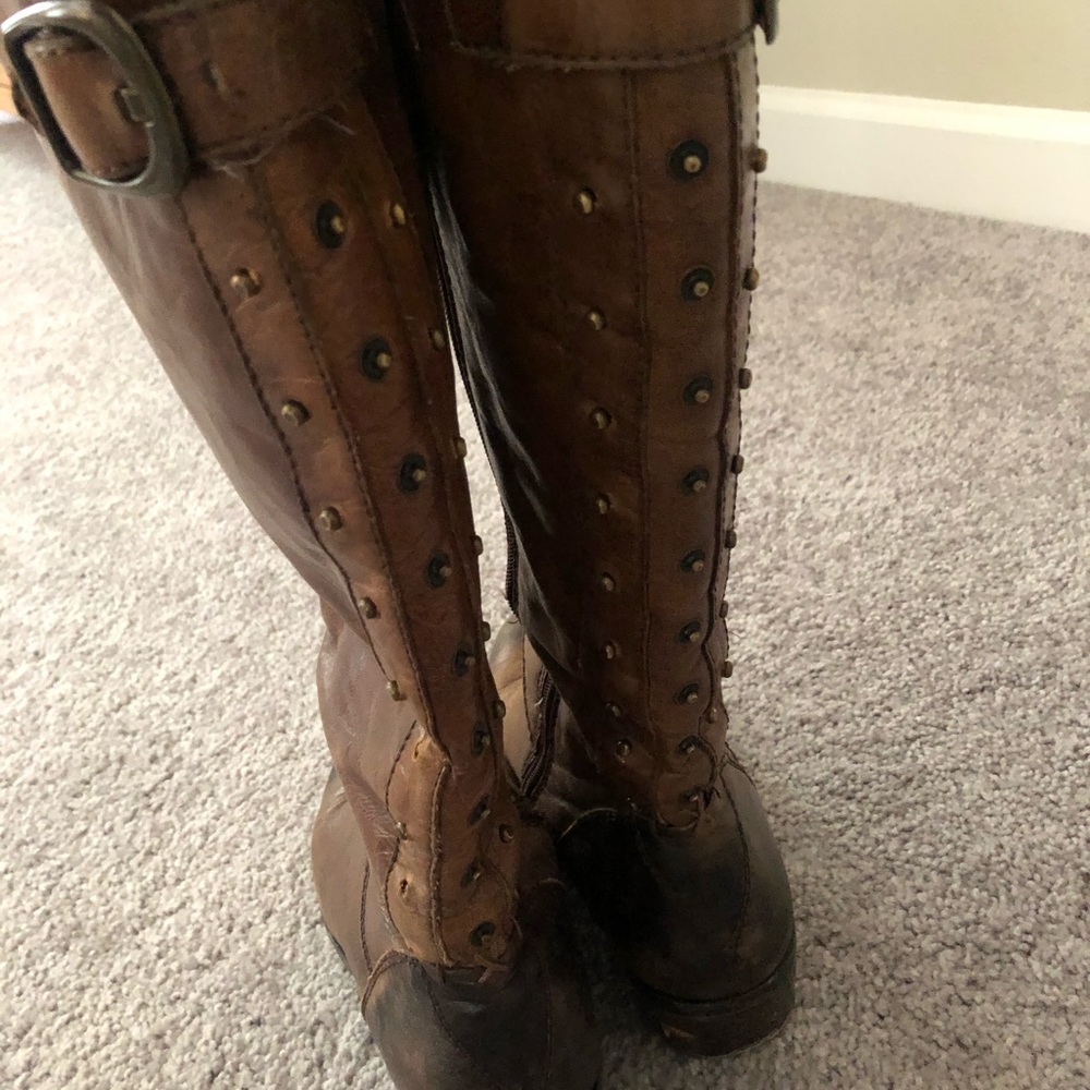Arturo Chiang Leather Riding Boots
